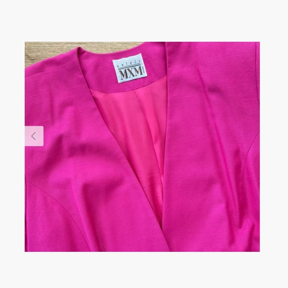 Vintage Bright Pink Suit Set - Picture 2 of 2